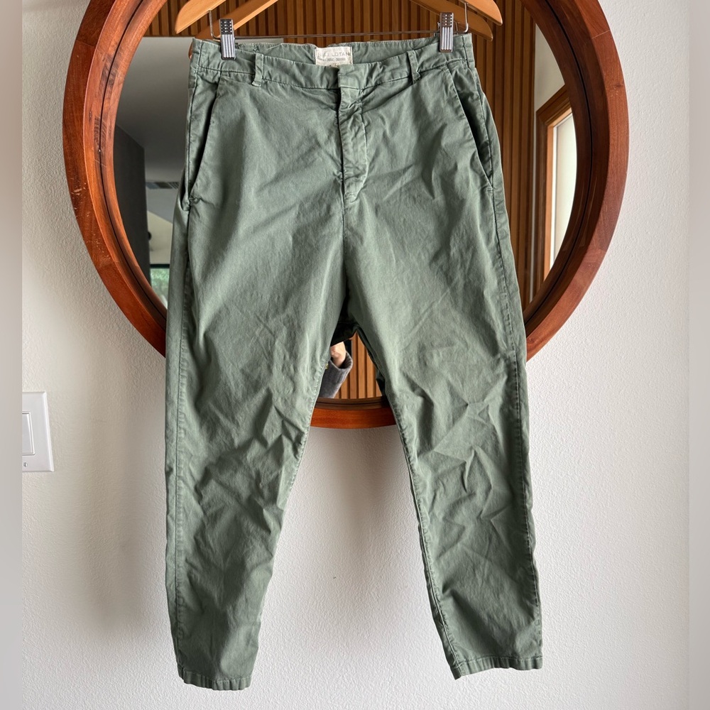 Nili Lotan Paris Pants on Olive Sz 2 Fits Larger - Picture 2 of 8